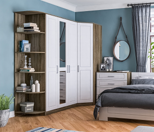 Шкаф угловой Илона (Прованс) СБ-2669