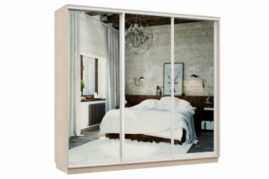 Шкаф-купе Премьер 54 Ясень шимо светлый