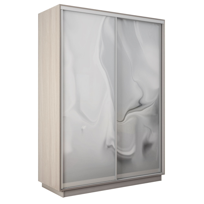 Шкафы-купе 2-х дверные, Шкаф-купе Экспресс 2-х дверный Фотопечать Шелк Стекла 120х60х220