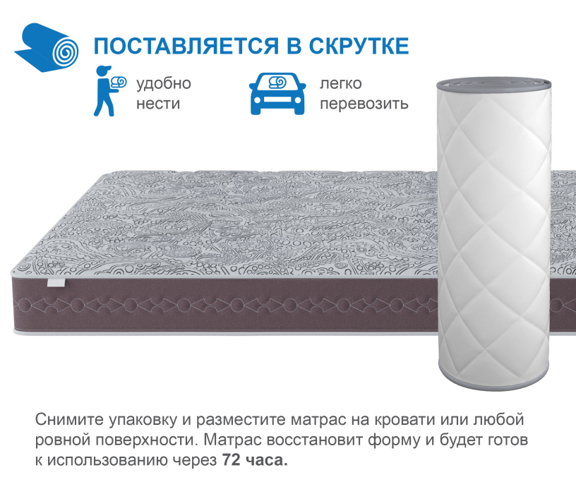 В скрутке, Матрас Здоровый сон-Макс в скрутке 1400х2000