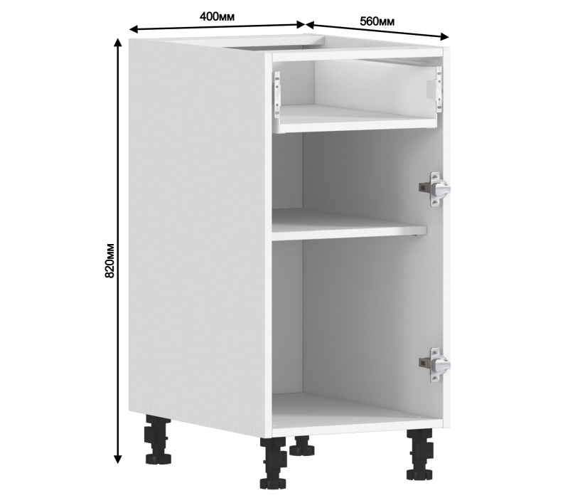Корпус, Регина корпус для стола 1ящ 1 дв 40х82 см