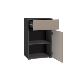 Комод Сидней 16.231.02, антрацит, веллюто капучино