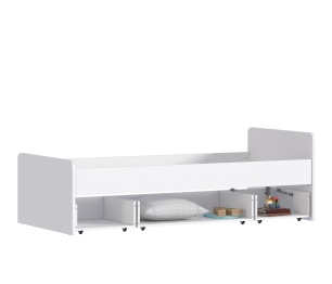 Кровать Терра СБ-3149 белая с основанием и матрасом Боннет