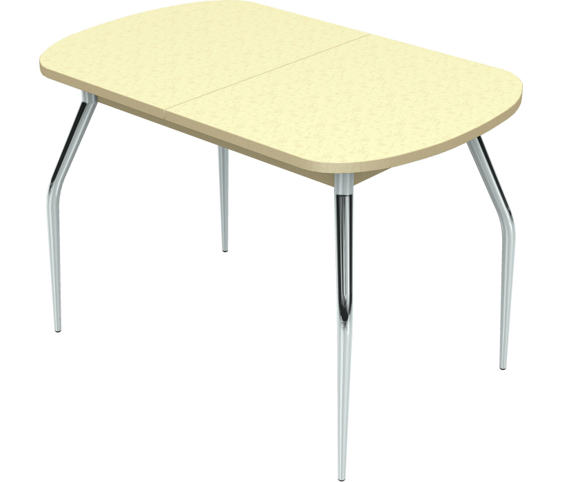 Обеденные столы, Стол Фиеста 1 Пластик Опора Хром (1100/1415*742*700)