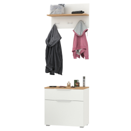 Обувница с вешалкой для верхней одежды с полкой Октава.