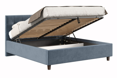 Кровать Турин 1800 с подъёмным механизмом, велюр