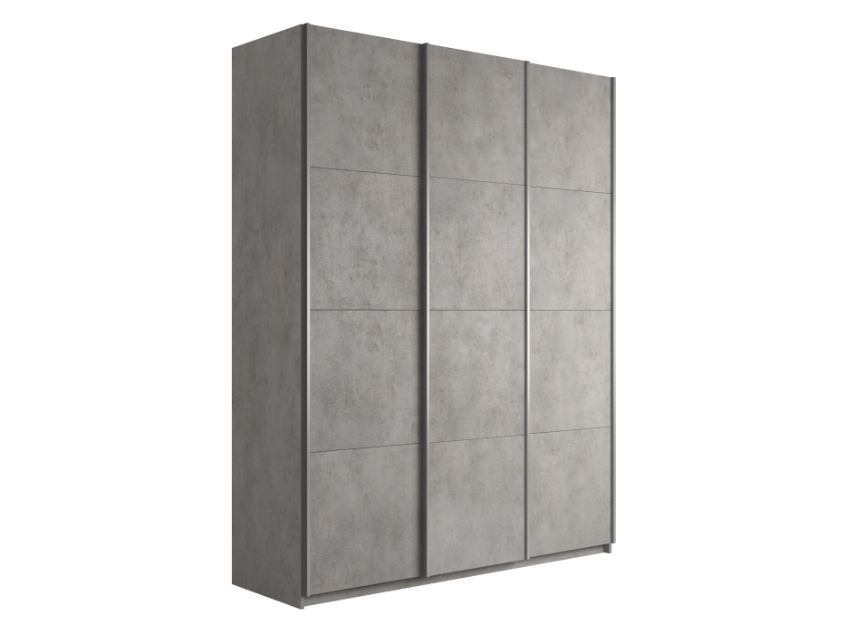 Шкафы-купе 3-х дверные, Шкаф-купе Широкий Прайм 3-х дверный ДСП/Доводчики 240х57х230