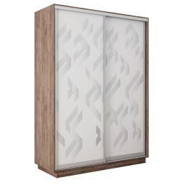 Шкаф-купе Экспресс 2-х дверный Фотопечать Ленты Стекла 120х45х240