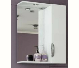 Шкаф-зеркало  Francesca Avanti Доминго 60 С белый правый