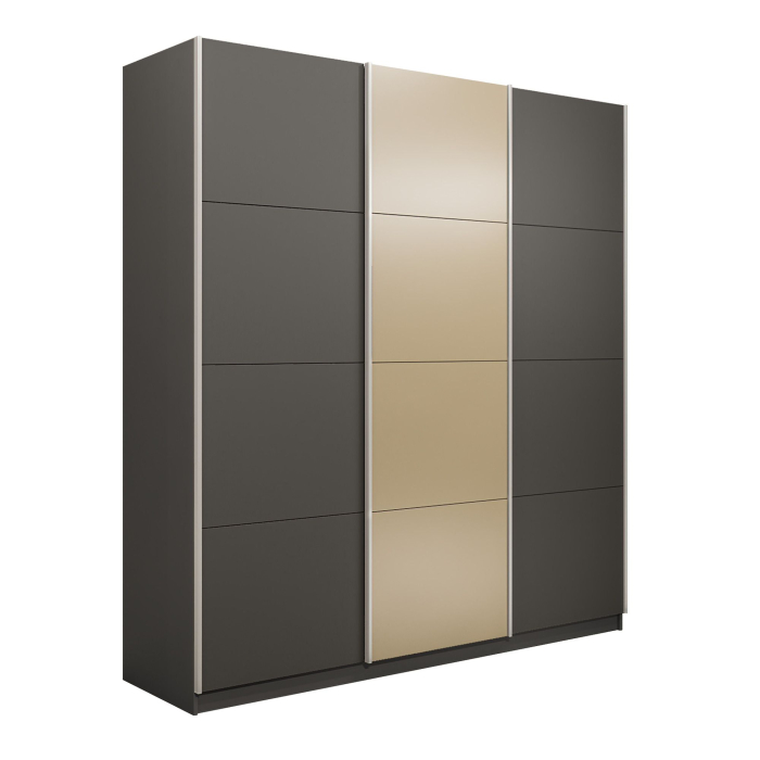 Шкафы-купе 3-х дверные, Шкаф-купе Эста 3-х дверный ДСП/Стекла фисташка/Доводчик 300х66х240