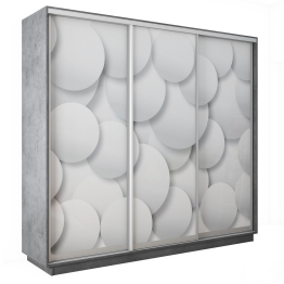 Шкаф-купе Экспресс 3-х дверный Фотопечать Шары Стекла 240х60х220
