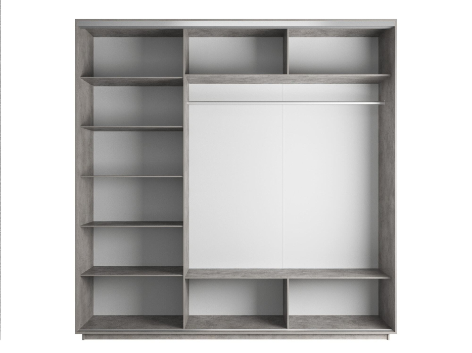 Шкафы-купе 3-х дверные, Шкаф-купе Экспресс 3-х дверный Фотопечать Квадрат Стекла 180х60х220