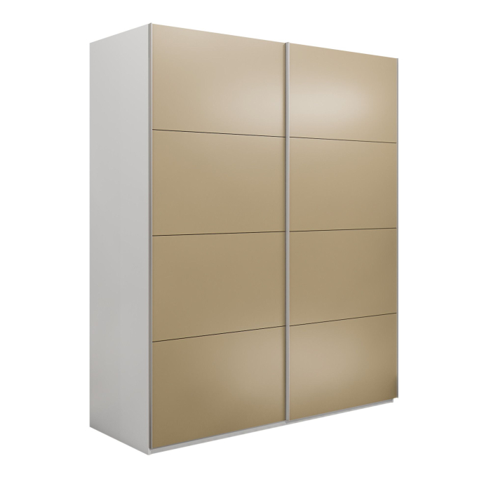 Шкафы-купе 2-х дверные, Шкаф-купе Эста 2-х дверный Стекла фисташка/Доводчик 160х66х240