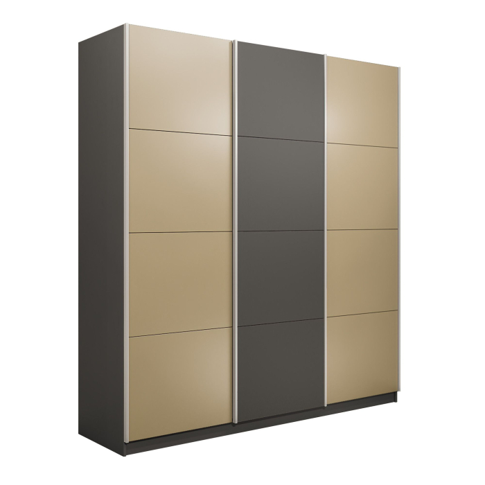 Шкафы-купе 3-х дверные, Шкаф-купе Эста 3-х дверный ДСП/Стекла фисташка/Доводчик 300х66х240