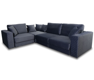 Угловой диван-кровать Бергер велюр