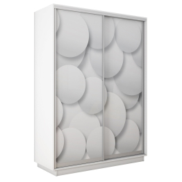 Шкаф-купе Экспресс 2-х дверный Фотопечать Шары Стекла 160х60х240