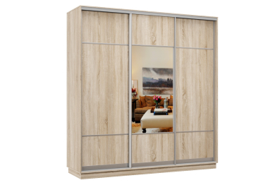 Шкаф-купе Премьер Лайт 23 (08;05;08) трехдверный