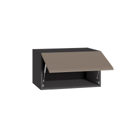 Шкаф навесной Сидней 16.314.05, антрацит, веллюто капучино