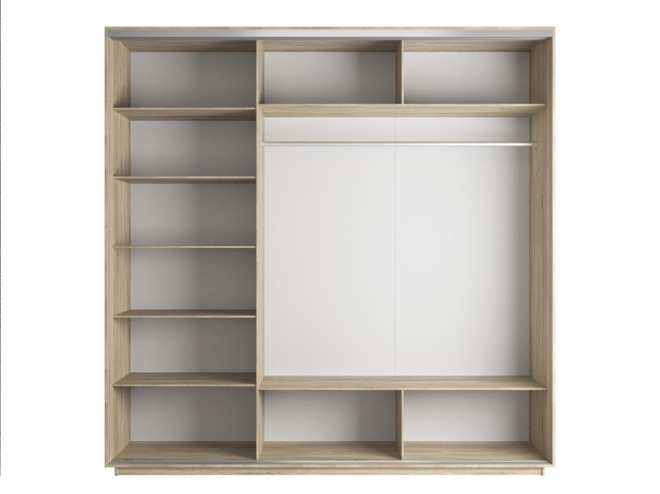 Шкафы-купе 3-х дверные, Шкаф-купе Экспресс 3-х дверный Фотопечать Шелк Стекла 210х60х240