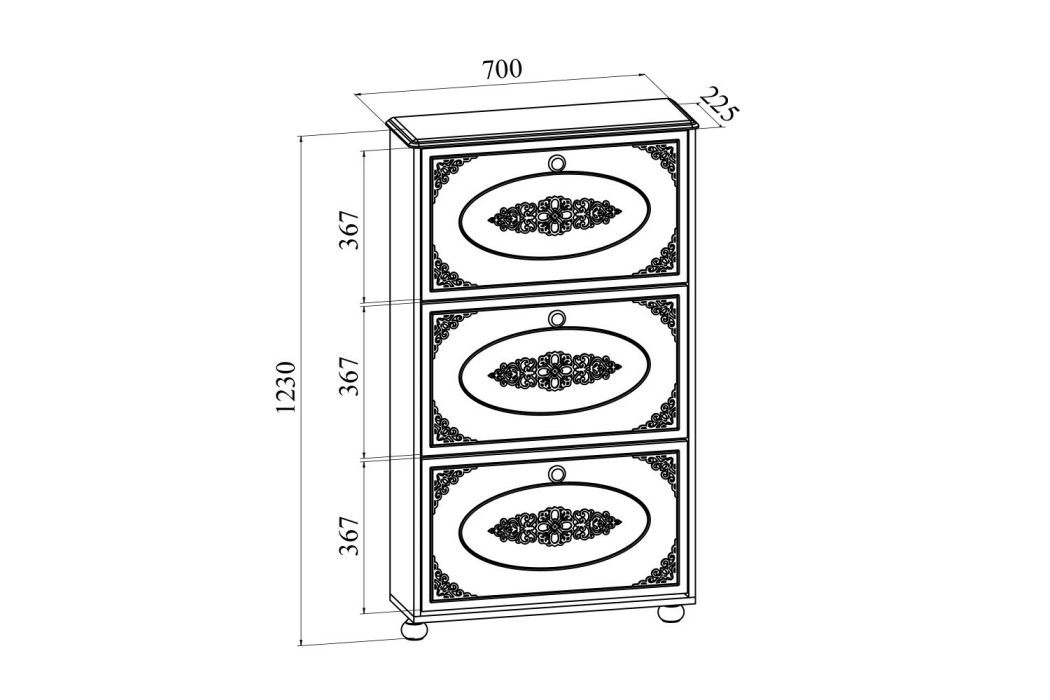Обувницы, Тумба для обуви (обувница) Ассоль АС-46