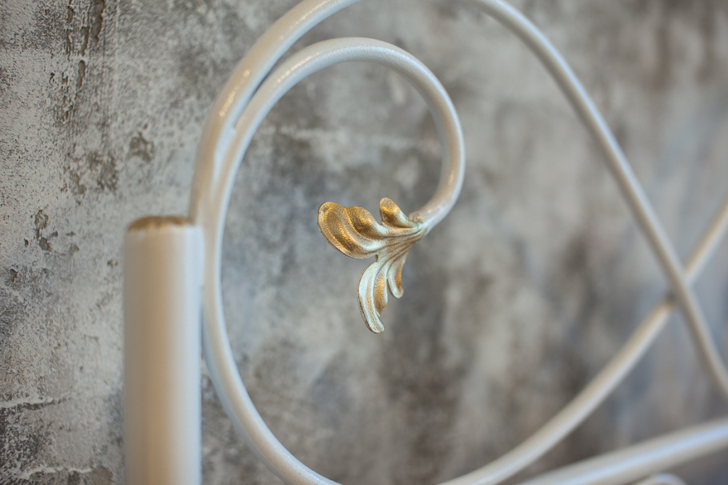 Кованые кровати, Кованая кровать Венеция 1.4 с двумя спинками