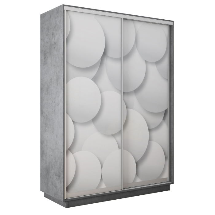 Шкафы-купе 2-х дверные, Шкаф-купе Экспресс 2-х дверный Фотопечать Шары Стекла 160х60х240
