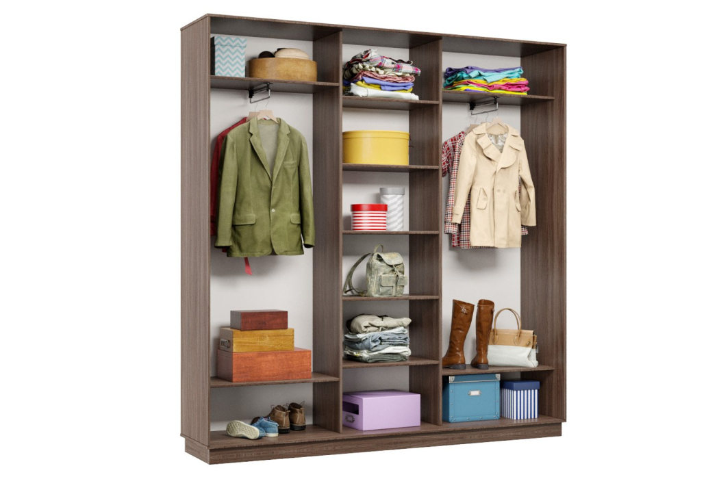 Шкафы-купе, Шкаф-купе Премьер 41 (14;14;14) трёхдверный