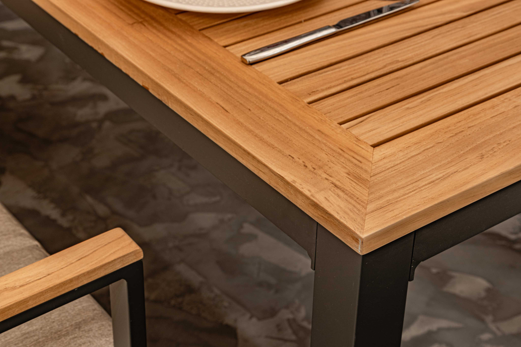 Обеденные группы, Обеденный комплект OSCAR со столешницей из тика