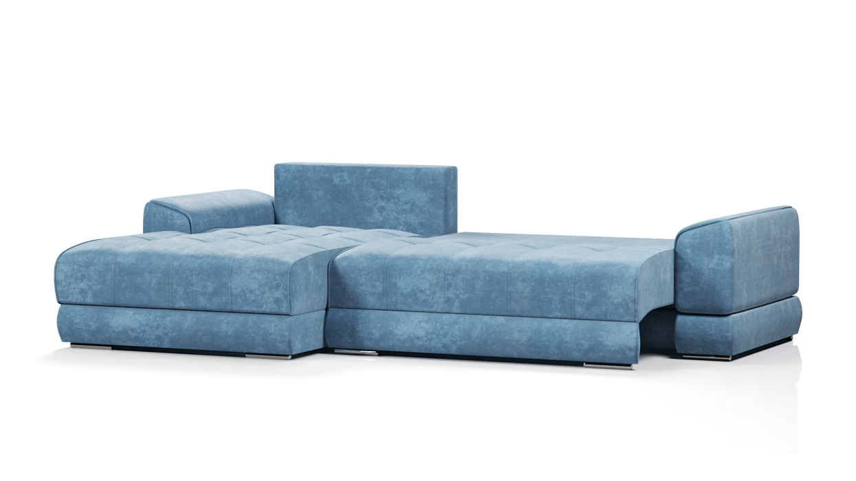 Диваны угловые в гостиную, Диван-кровать угловой еврокнижка Модерн Nordkisa,велюр