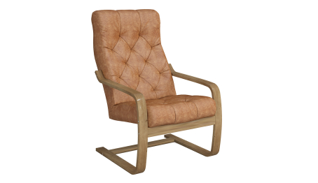 Кресло Эльба Люкс Светлый орех — светлокоричневый