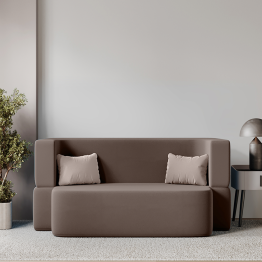 Бескаркасный диван-кровать "Дадли ЛАЙТ" 1950*1050мм. велюр