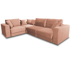 Угловой диван-кровать Бергер велюр