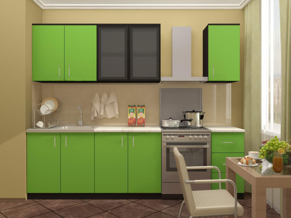 Кухня, Кухня ЛДСП Лайм 2.0 м