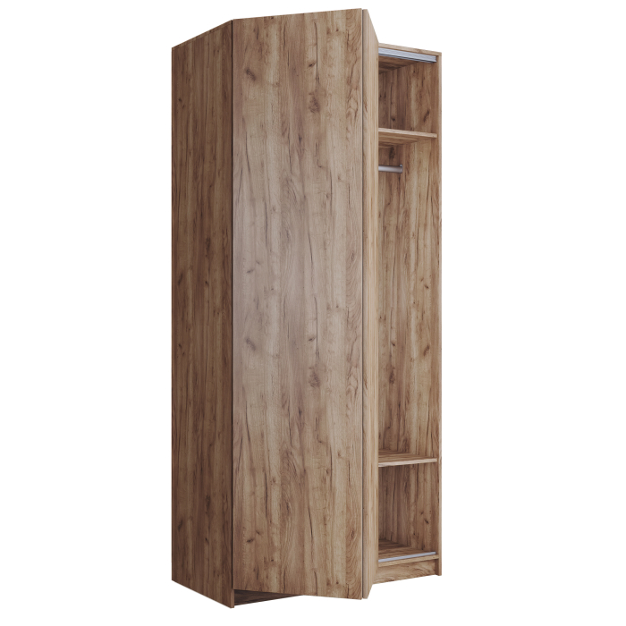 Шкафы распашные, Шкаф складной Е1 Локер ("Гармошка" с системой Push to Move/Левый)101х52,5х220 см