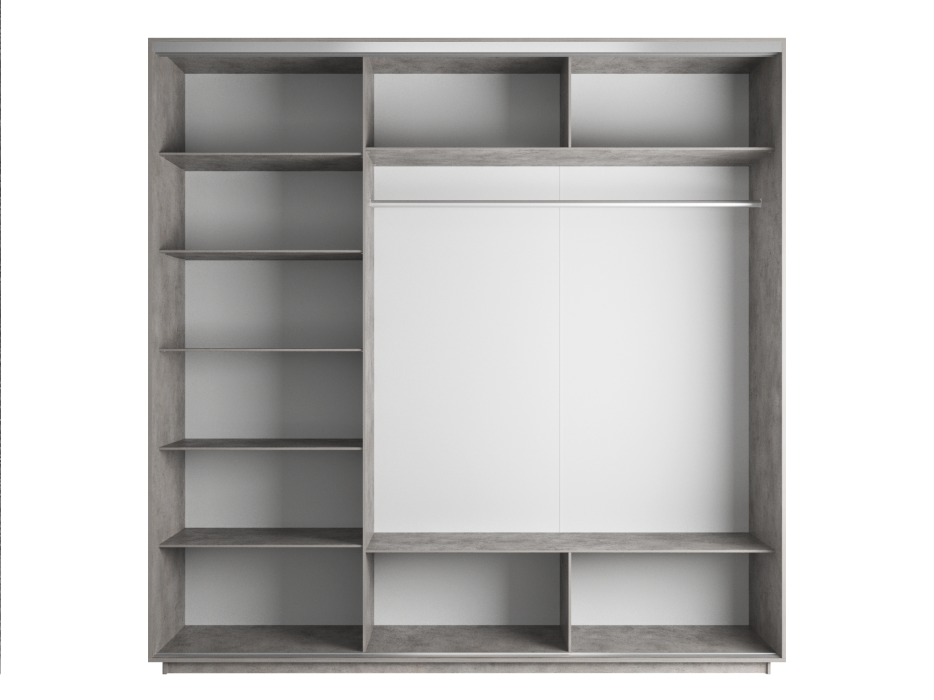 Шкафы-купе, Шкаф-купе Экспресс Элемент трио 2200 x 1800 x 600