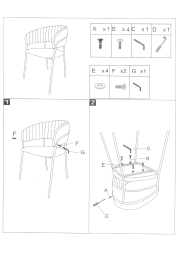 Комплект стульев Whispered Fusion, золотой (Комплект 2 шт)