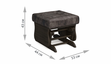 Пуф-качалка Джильо Дуб венге — темносерый