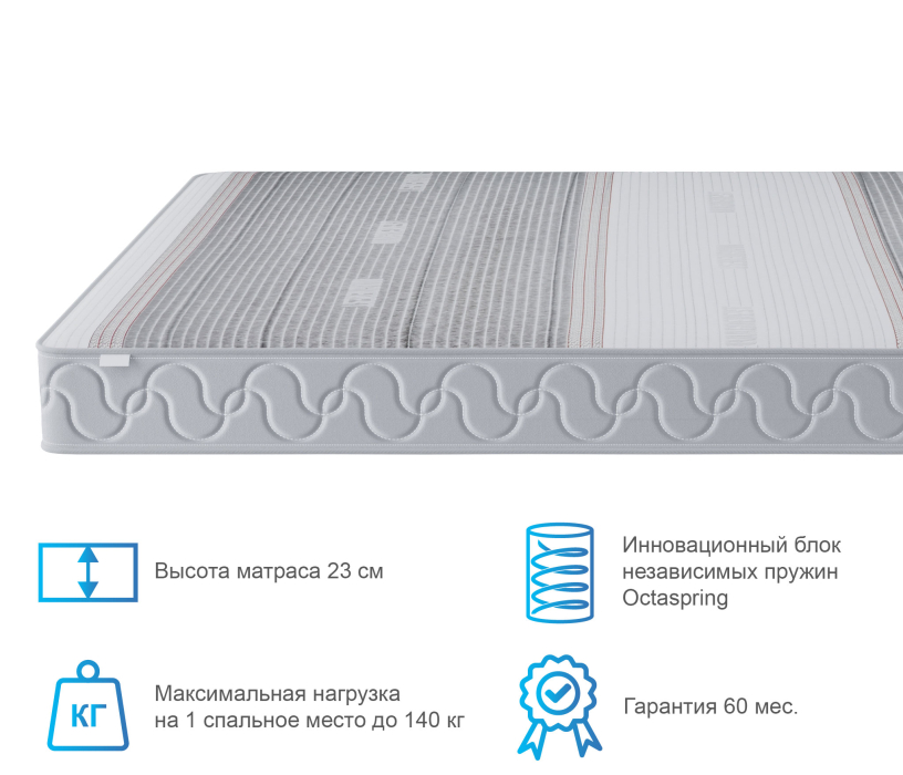 1600 x 2000, Матрас Корсика-Эффект в чехле Magnetic в скрутке 1600х2000