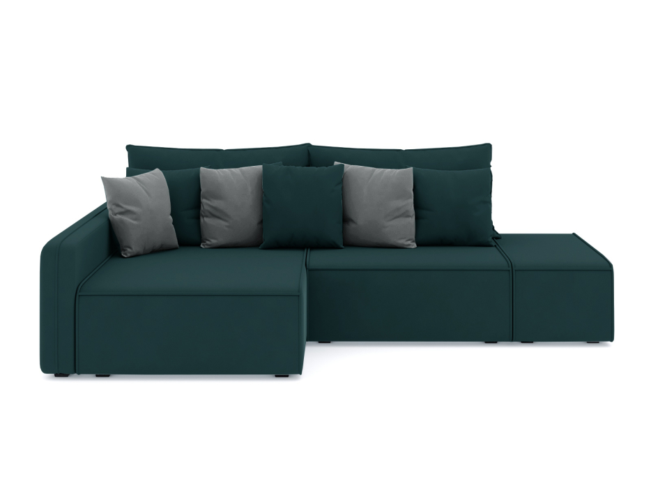 Диваны угловые в гостиную, Диван-кровать угловой Портленд еврокнижка НПБ, велюр