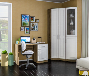 Шкаф угловой Илона (Прованс) СБ-2799