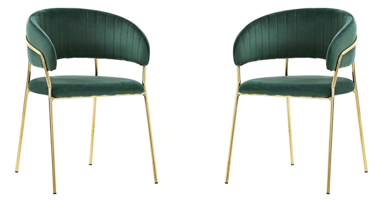 Стулья, Комплект стульев Whispered Fusion, золотой (Комплект 2 шт)