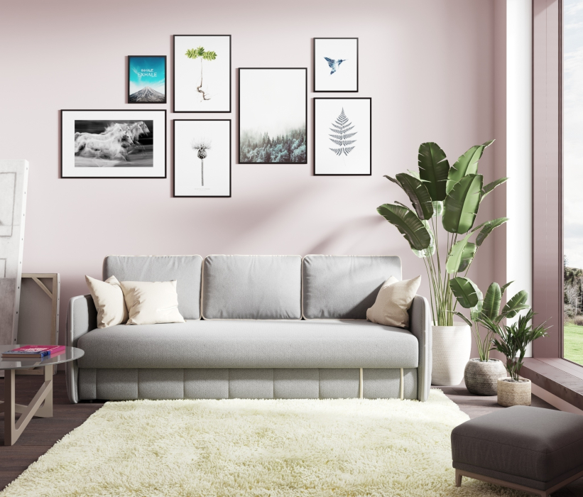 Диваны прямые, Диван-кровать еврокнижка Любек,велюр