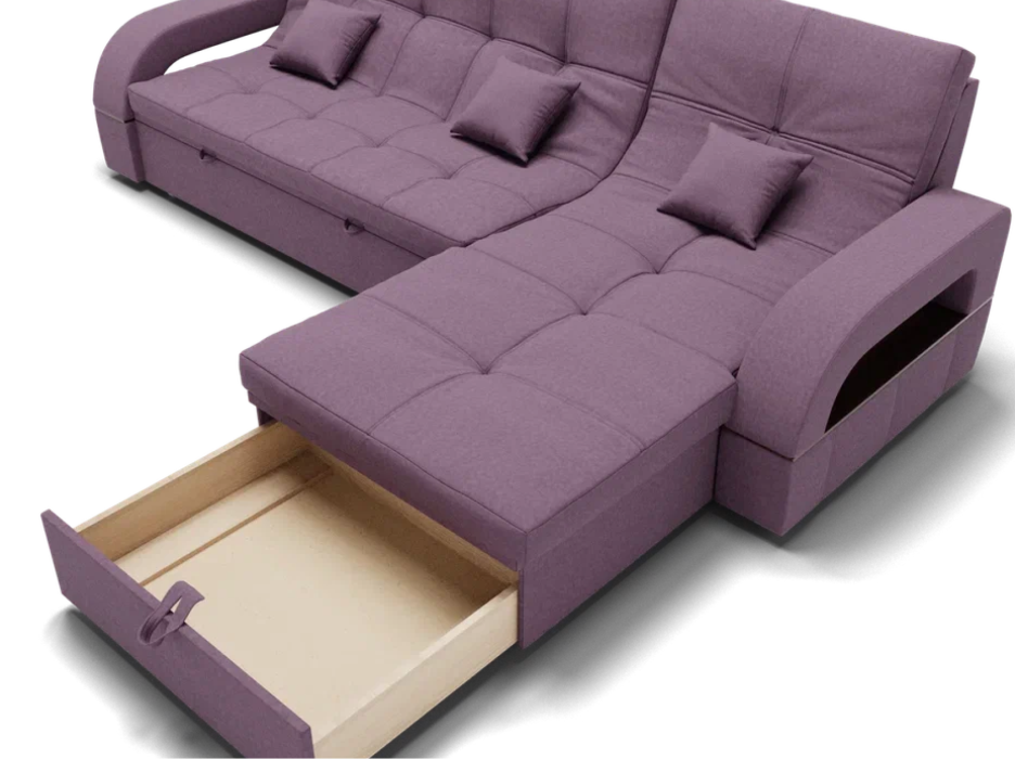 Диваны с ящиком для белья, Модульный диван Майами-2,микровелюр,антивандальная и водостойкая ткань,венеция
