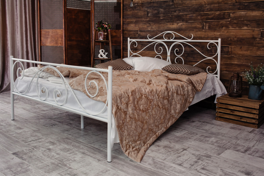 Кованые кровати, Кованая кровать Валенсия 1.8 с двумя спинками