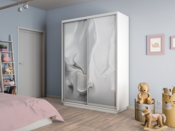 Шкаф-купе Экспресс 2-х дверный Фотопечать Шелк Стекла 140х45х220