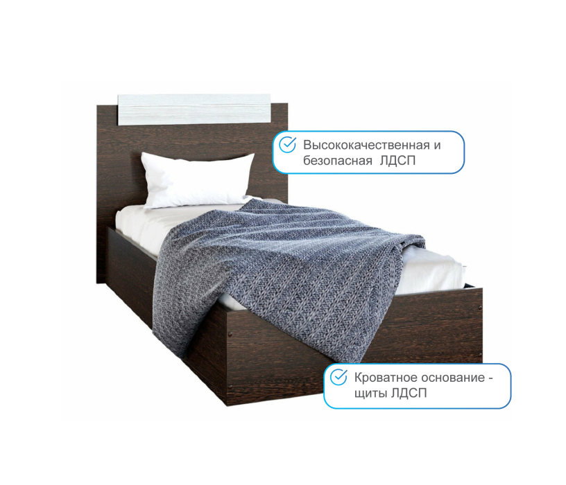 Кровати 90 см, Кровать ЭКО 0,9