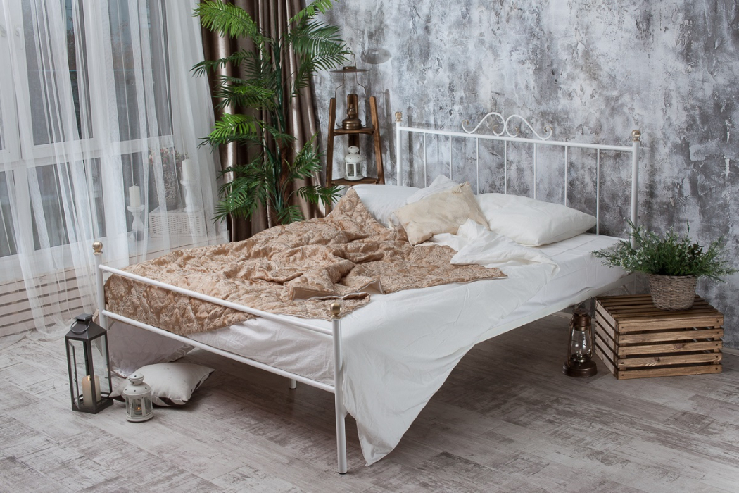 Кованые кровати, Кованая кровать Оливия 1.6 с одной спинкой