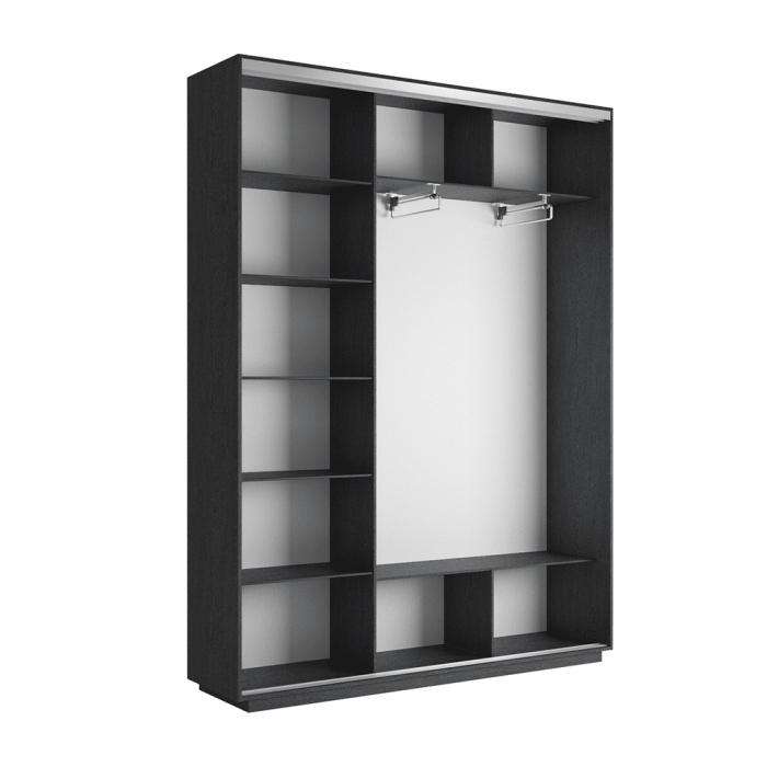 Шкафы-купе 3-х дверные, Шкаф-купе Экспресс 3-х дверный Фотопечать Ленты Стекла 180х45х240