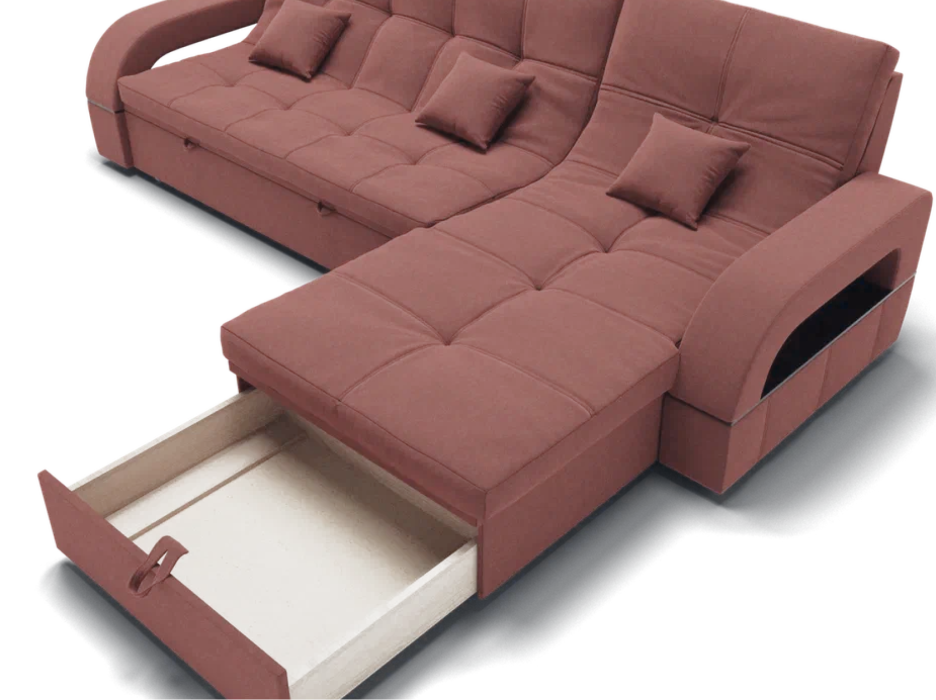 Диваны модульные угловые, Модульный диван Майами-2,микровелюр,антивандальная ткань,венеция