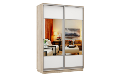 Шкаф-купе Премьер Лайт 04 Мини (05;05) двухдверный